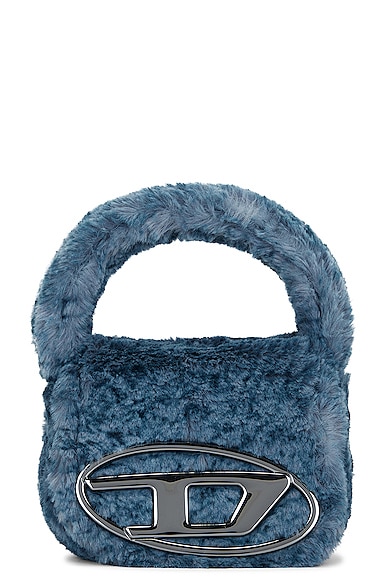 Diesel Furry Handbag In Blue