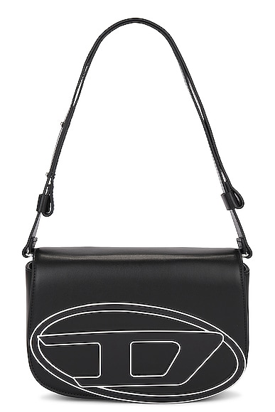 Diesel Clutch With Strap Handbag In Black