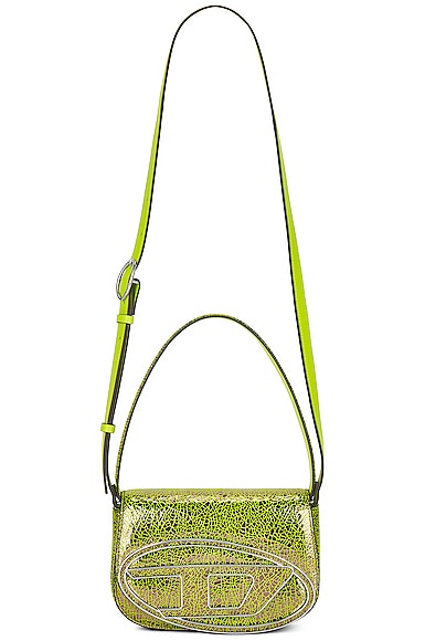 Diesel Logo-plaque Shoulder Bag In Gold