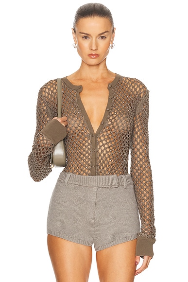 Diotima Zora Bodysuit in Slate