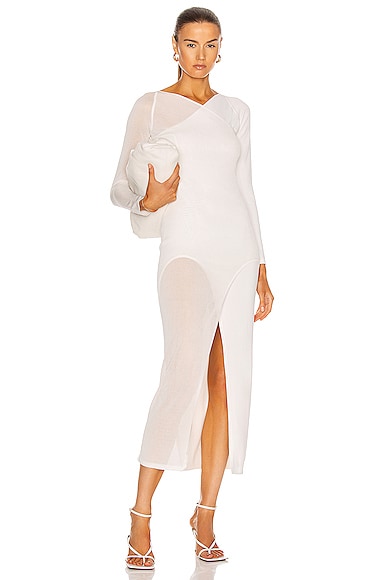 Dion Lee Shadow Inverse Dress in White