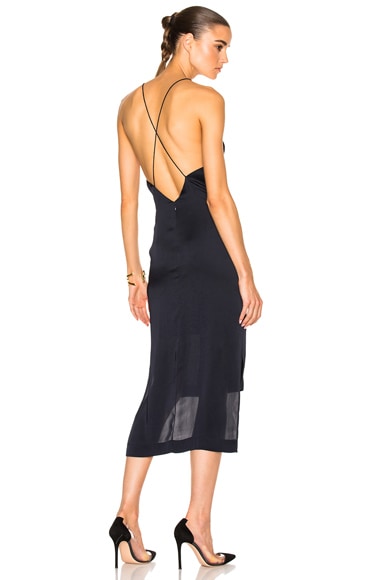 Dion Lee Satin Fine Line Cami Dress in 