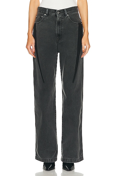 Dion Lee Slouchy Darted in Washed Black