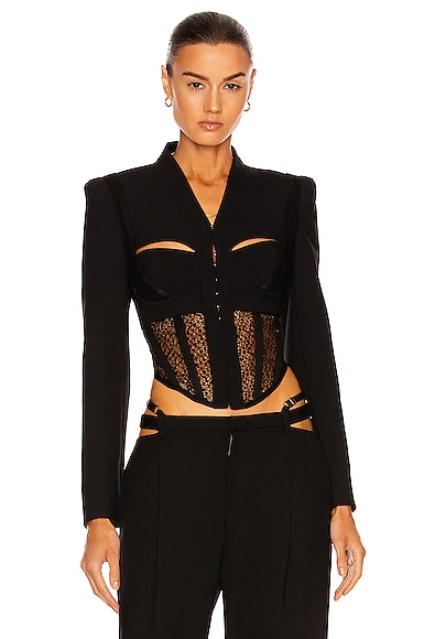Suspended Lace Bustier Jacket