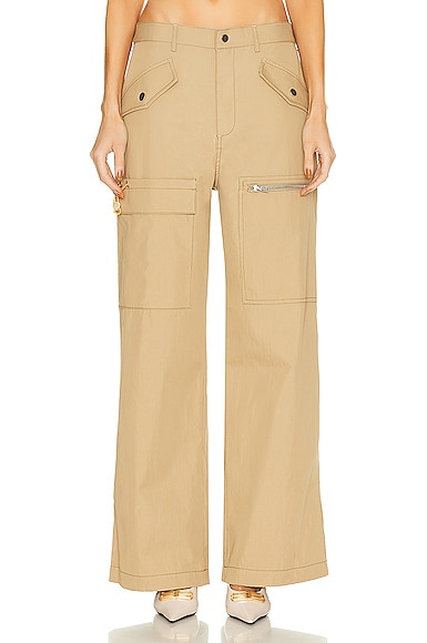 Dion Lee Slouchy Pocket Pant in Green