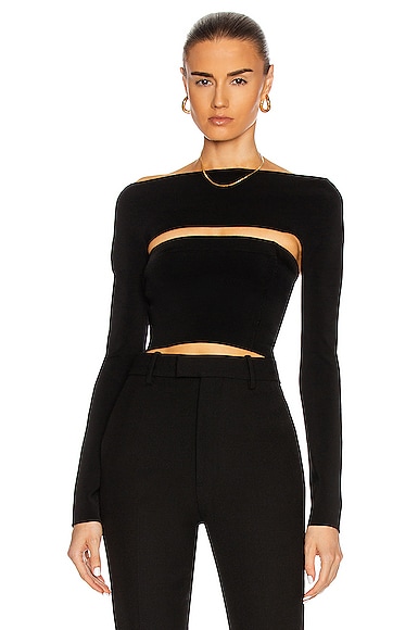 Dion Lee Two Piece Tube Top in Black | FWRD