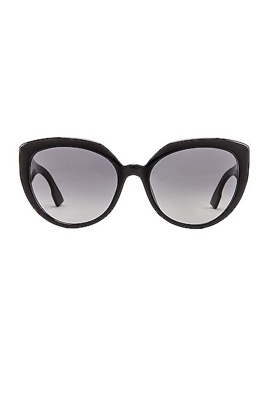 Dior DDIORF Cateye Sunglasses in Black | FWRD