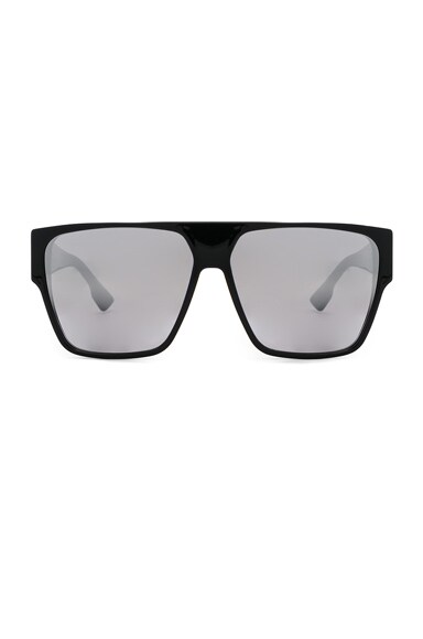 Dior Hit Sunglasses in Black Gray Silver FWRD