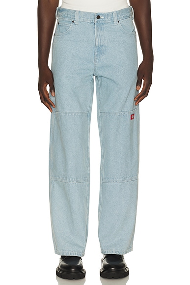 Loose Straight Double Knee Jean