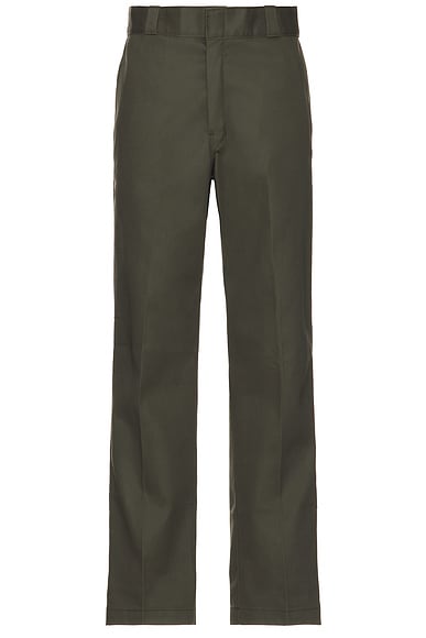 Dickies 874 Work Straight Leg Pant in Olive Green