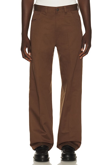 Loose Straight Twill Pant