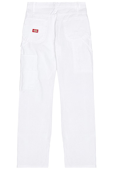 Shop Dickies Standard Utility Painter Straight Leg Pant In White