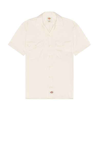 Dickies Short Sleeve Work Shirt in Stone Whitecap Grey