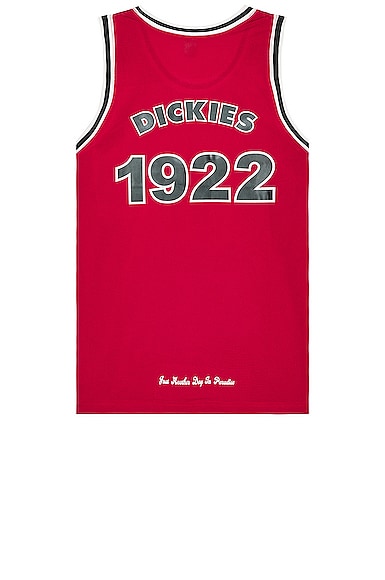 Dickies NYS Baseball Jersey in Red