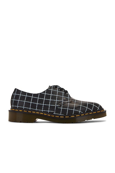Dr. Martens x Undercover 1461 Check Smooth in Black | FWRD Dr. Martens x Undercover 1461 Check Smooth in Black | FWRD