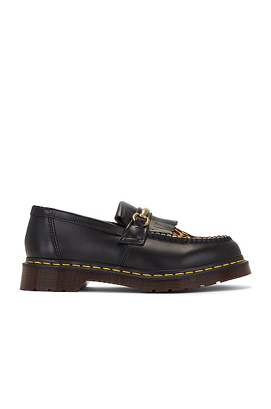 Dr. Martens Adrian Snaffle Cambridge Hair On Loafer in Black