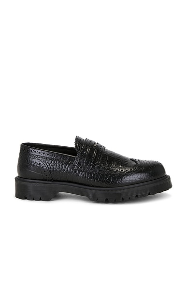 Dr. Martens Croc Emboss 1989 Loafer in Black