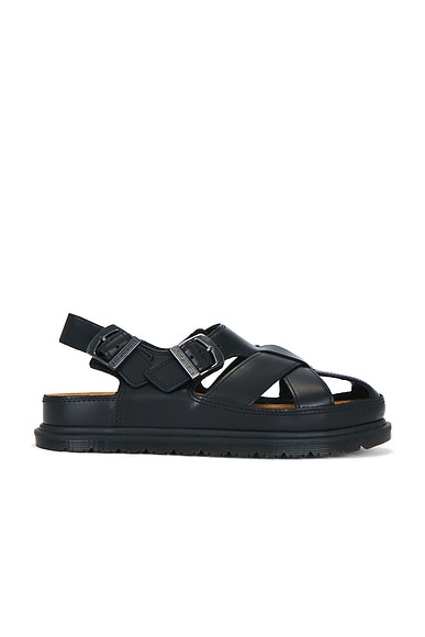 Dr. Martens Archive Sandal in Black Orleans