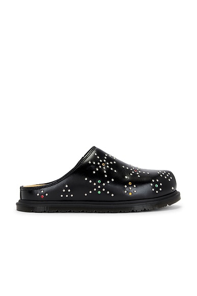 Dr. Martens Hair On San Mule in Black