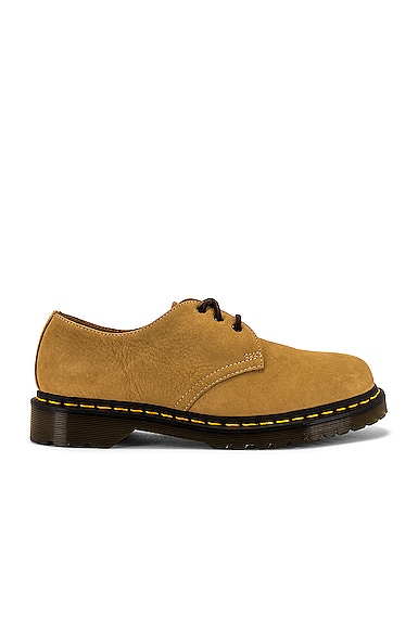Dr. Martens' 1461 Milled Buck Shoes In Sand