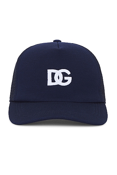 Dolce & Gabbana Trucker Hat in Blu Scurissimo