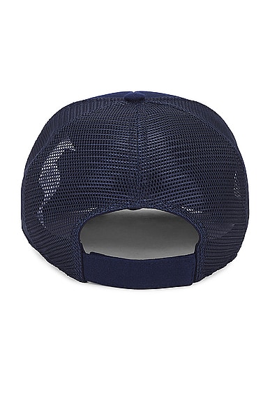 Shop Dolce & Gabbana Trucker Hat In Blu Scurissimo