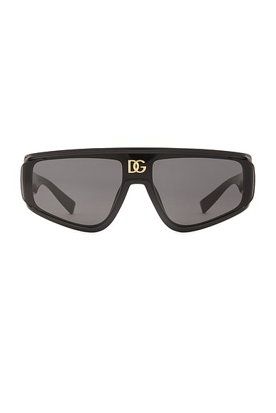 Dolce & Gabbana Shield Sunglasses in Black
