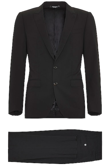 Dolce & Gabbana Two Piece Suit in Black