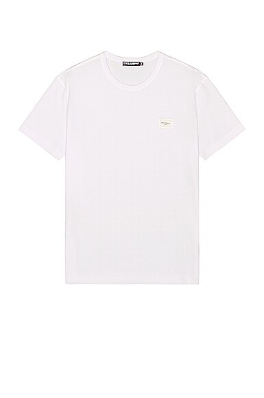 Dolce & Gabbana Crew Neck T-Shirt in White
