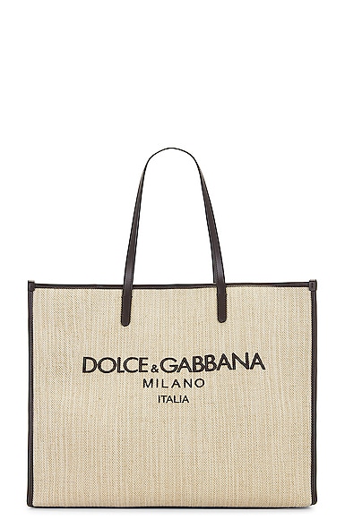 Dolce & Gabbana Borse Tessuto Tote In Cream in Cream | FWRD