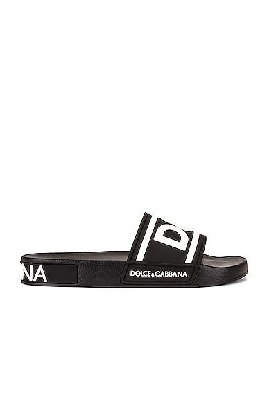 Dolce & Gabbana Gomma Slide in Black