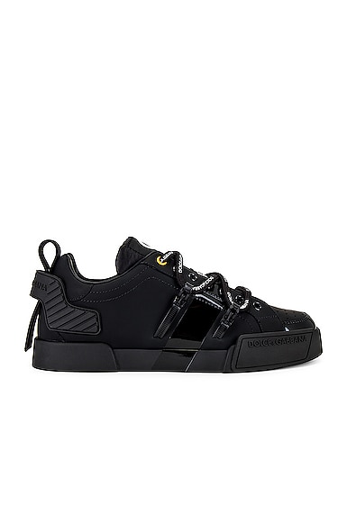 Dolce & Gabbana Portofino Sneaker in Black & White | FWRD