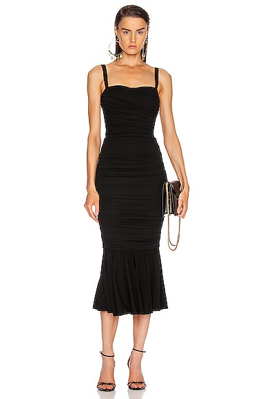 Ruched Flounce Dress
