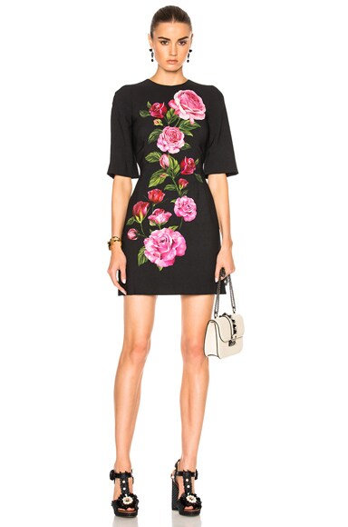 Cady Rose Print Mini Dress