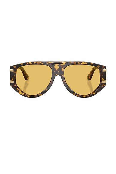 Dolce & Gabbana Aviator Sunglassess in Yellow Havana