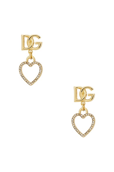Dolce & Gabbana Logo Earrings in Gold