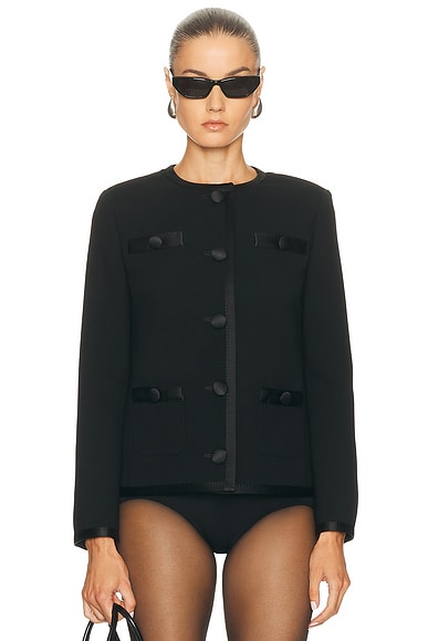 Dolce & Gabbana Wool Lady Jacket in Black