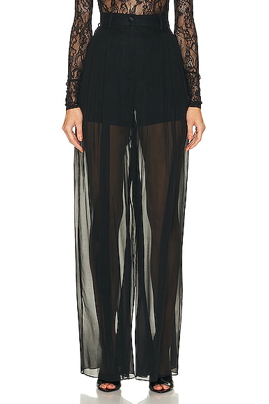 High Waist Flare Pant in Black