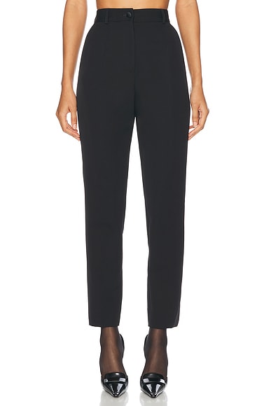 High Waisted Tuxedo Pant in Nero