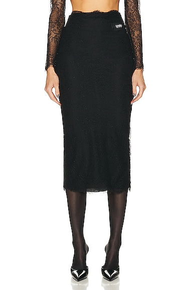 Dolce & Gabbana Pencil Skirt in Nero