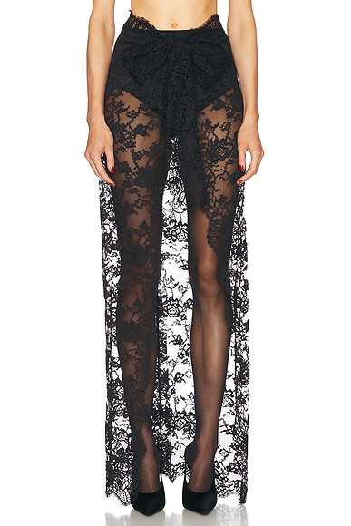 Dolce & Gabbana Lace Skirt in Nero