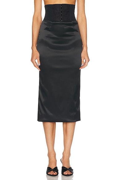 Dolce & Gabbana Midi Skirt in Black