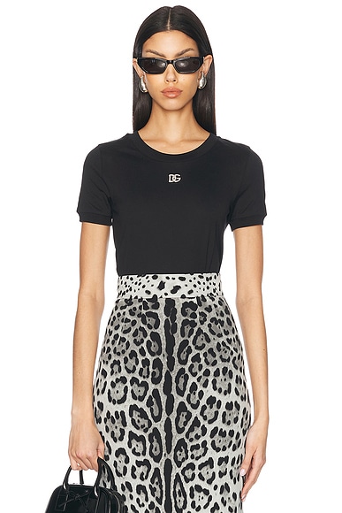 Dolce & Gabbana Crew Neck T-Shirt in Black