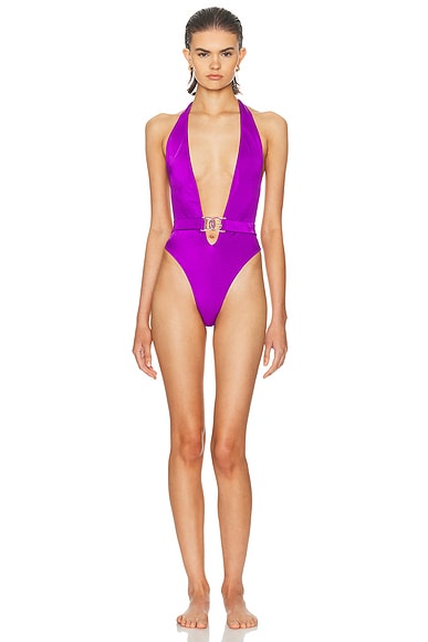 EMILIO PUCCI スイムウェア Emilio Pucci One Piece Swimsuit in Viola & Rosso | FWRD