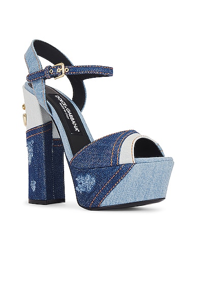 Shop Dolce & Gabbana Extra High Formale Pump In Blue