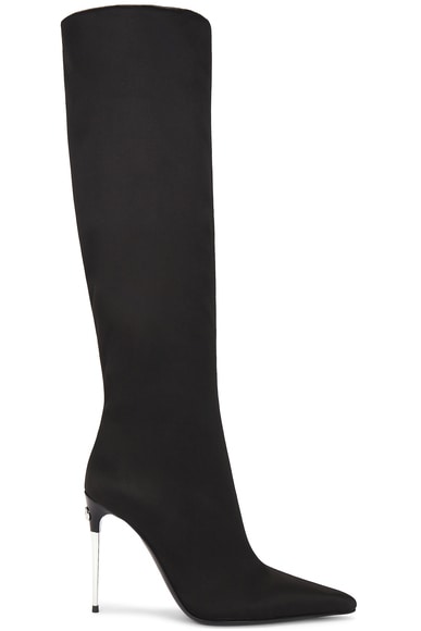 Shop Dolce & Gabbana Knee High Boot In Nero