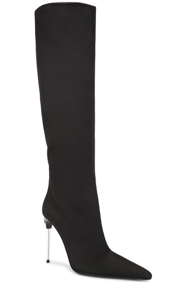 Shop Dolce & Gabbana Knee High Boot In Nero