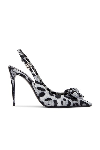 Dolce & Gabbana Slingback Pump in Leopard