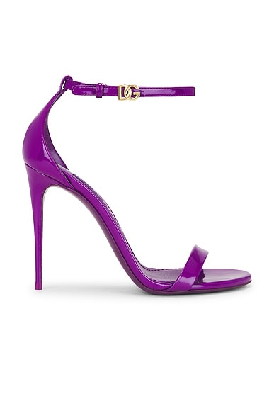 Dolce & Gabbana Ankle Strap Sandal in Viola