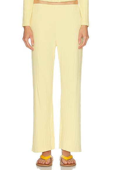The Pointelle Simple Crop Pant
